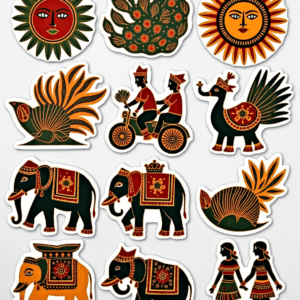 Regional Art & Symbols - Sticker Sheet v9
